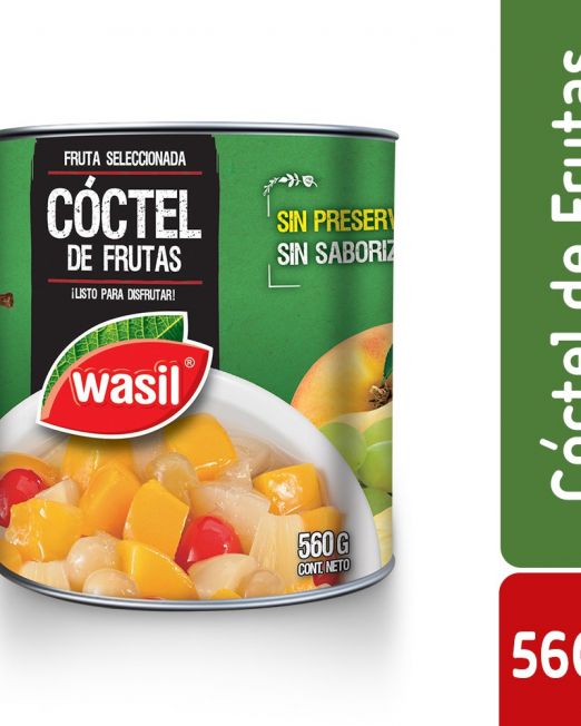 coctel de frutas wasil 560g