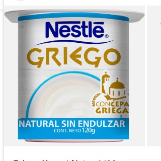 Yogurt Griego Natural Nestle 120g