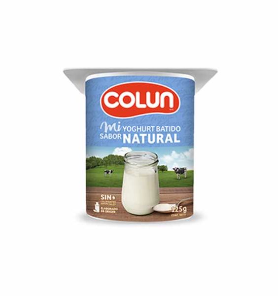 Yoghurt natural Colún 125 gramos
